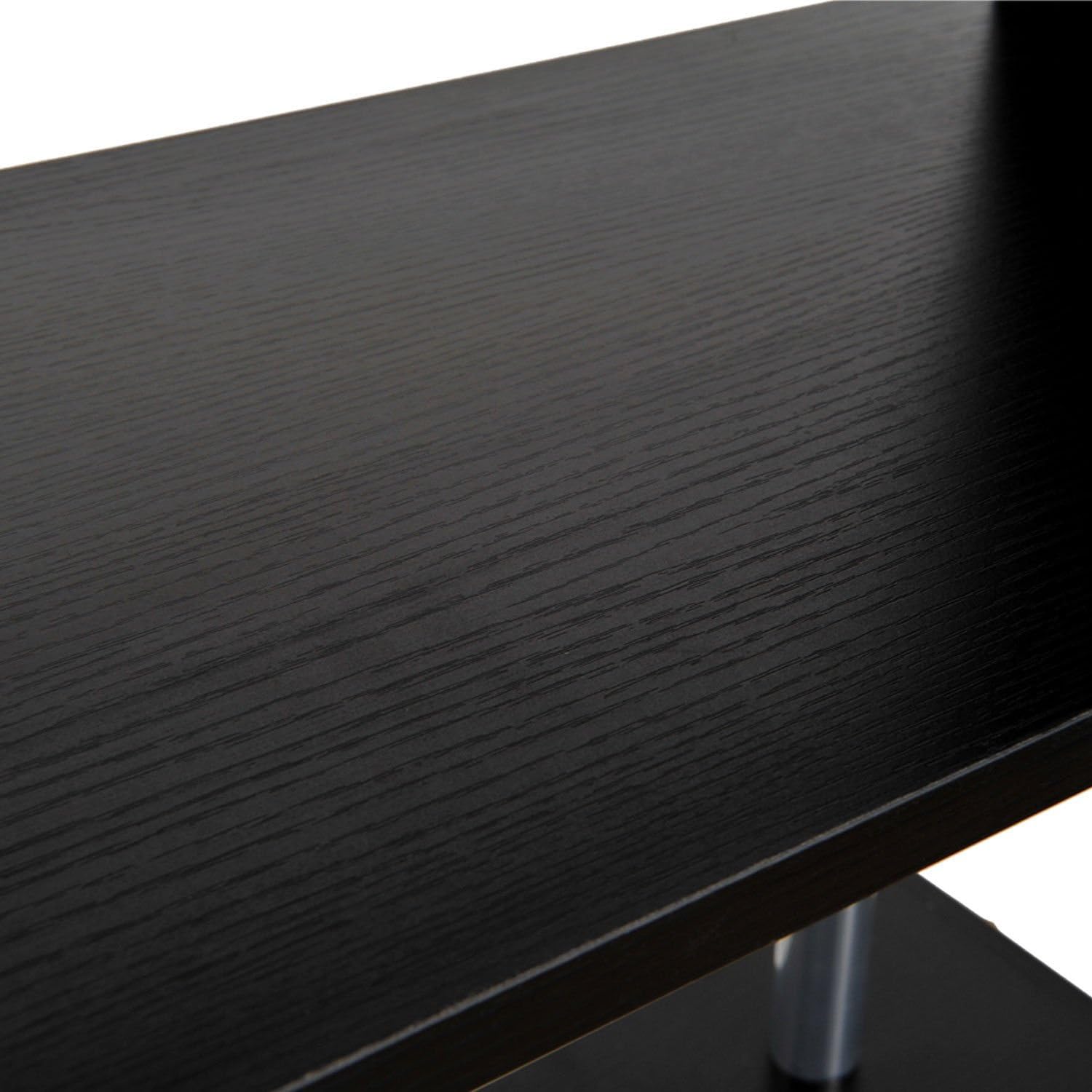 Modern S-Shaped 5 Tier Room Dividing Bookcase Wooden Storage Display Stand Shelf