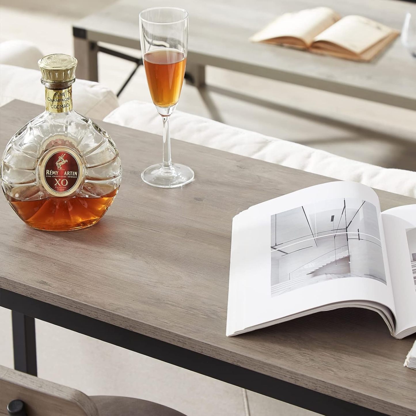 Bar Table and Chairs Set for 2, 3-Piece Small Rectangle Pub Bistro Table and PU Upholstered Stools with Backrest