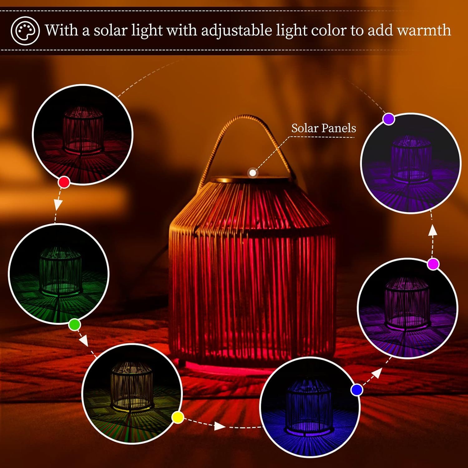 21'' Round Propane Natural Gas Fire Pit Espresso PE Wicker Fire Pit for Outdoor