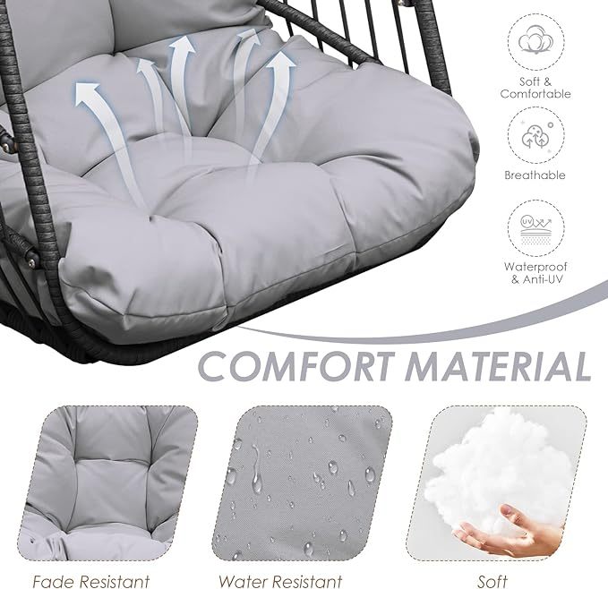 Hanging Egg Chair Without Stand Swing Hammock Egg Basket Chair