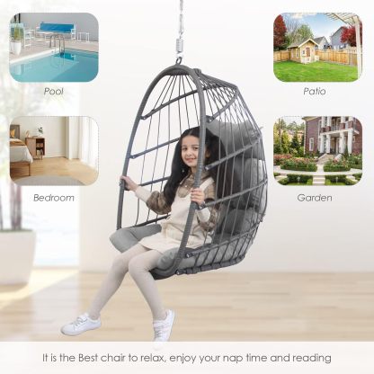 Hanging Egg Chair Without Stand Swing Hammock Egg Basket Chair