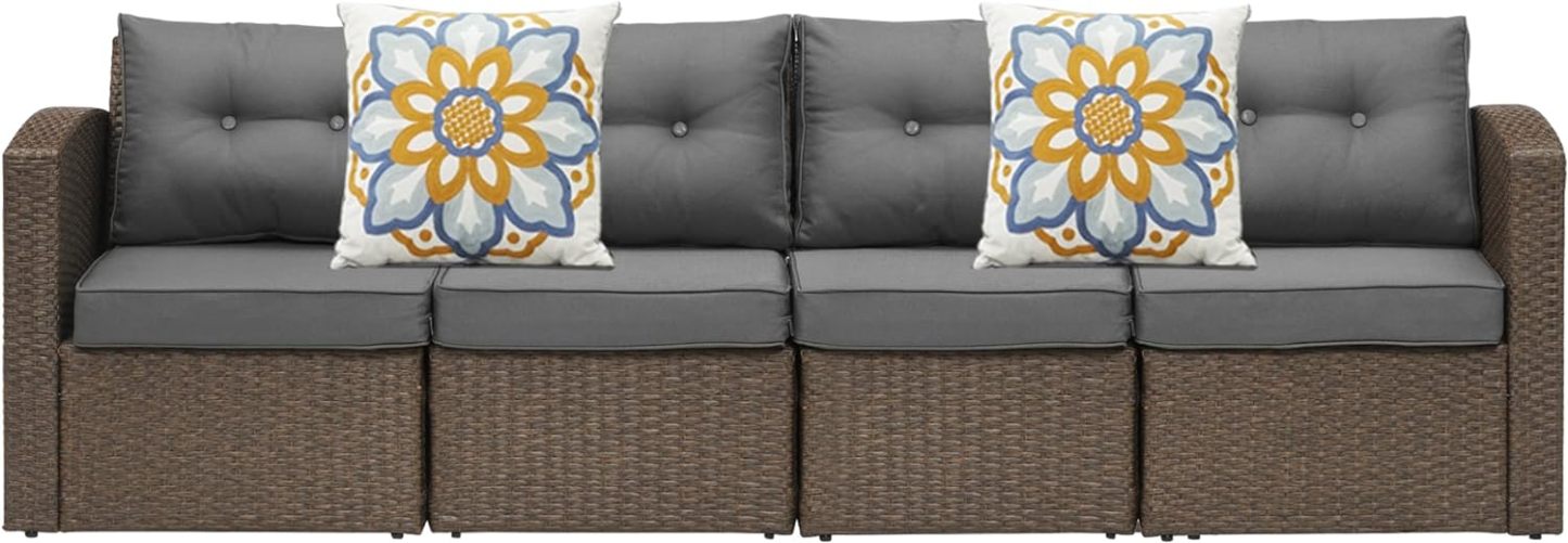 Outdoor Furniture, Brown/Dark Grey