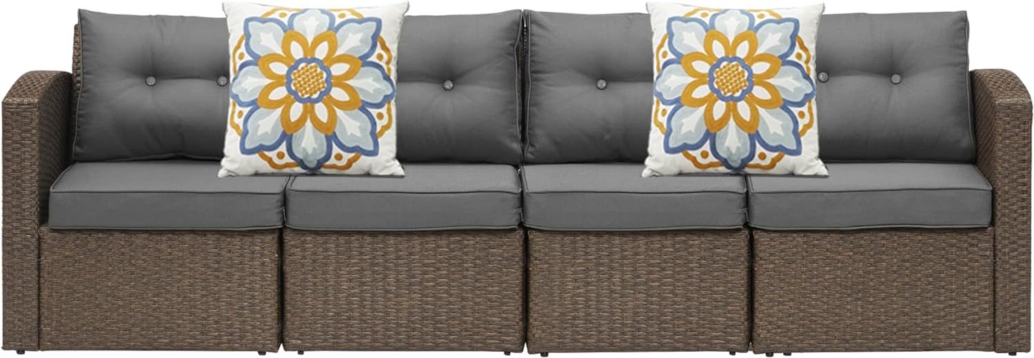 Outdoor Furniture, Brown/Dark Grey