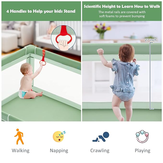 Extra Large Baby Gate Playpen w/ 50 Ocean Balls