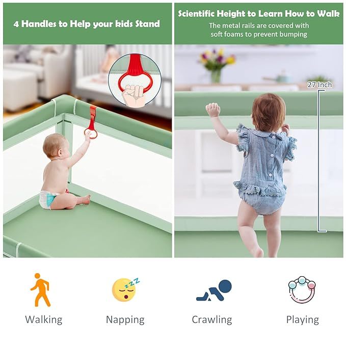 Extra Large Baby Gate Playpen w/ 50 Ocean Balls