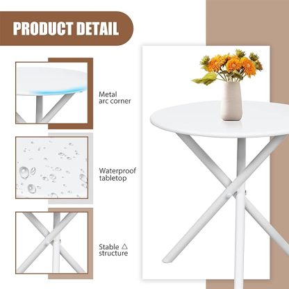 3 Piece Outdoor Rocking Bistro Set, Textilene Fabric Small Outdoor Furniture