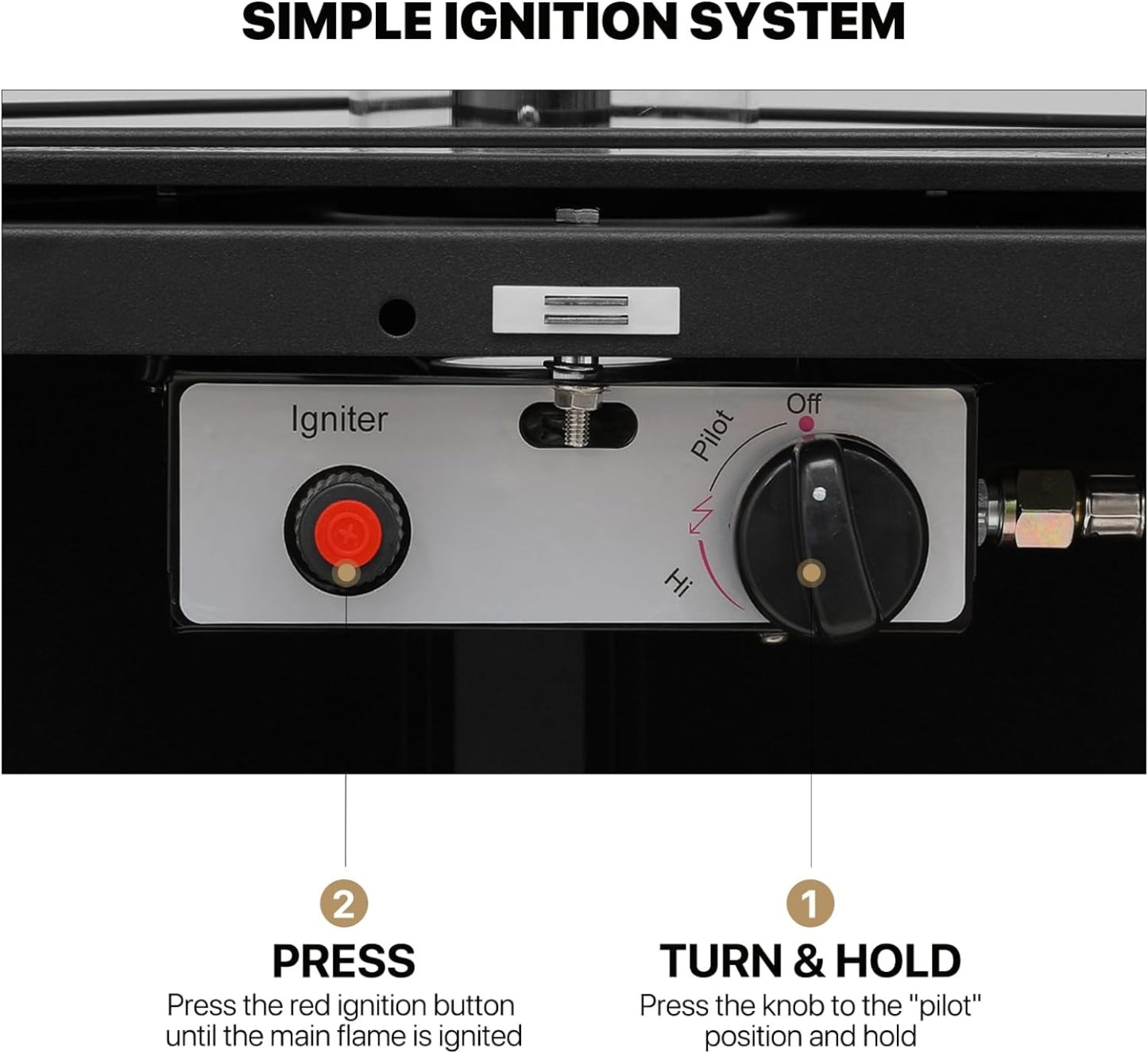 42000 BTU Propane Pyramid Patio Heater with Wheels and Glass Tube Flame Burner Outdoor Patio Heater for Commercial Use, Residential, Garden, Backyard, Porch, Deck, Balcony (Black)