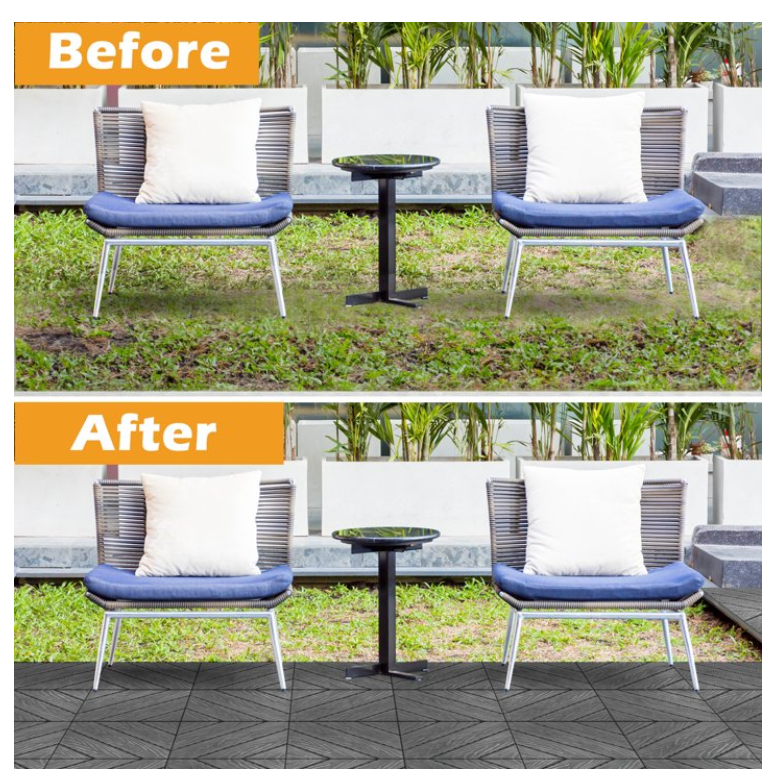 Flooring Interlocking Deck Tiles 12"x12"(27 Pcs) 