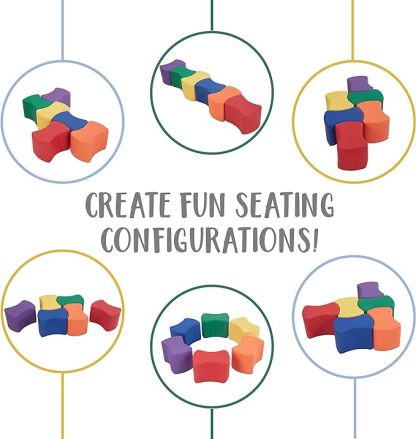 10" Butterfly Stool Modular Seating Set for Toddlers and Kids