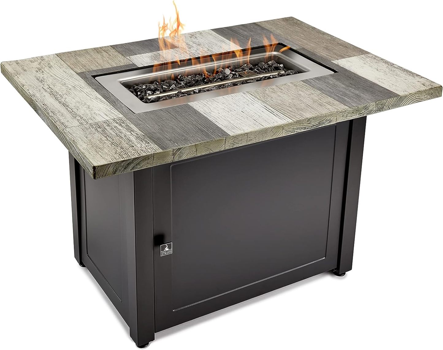 Gray 40x28” Rectangular Gas Fire Table