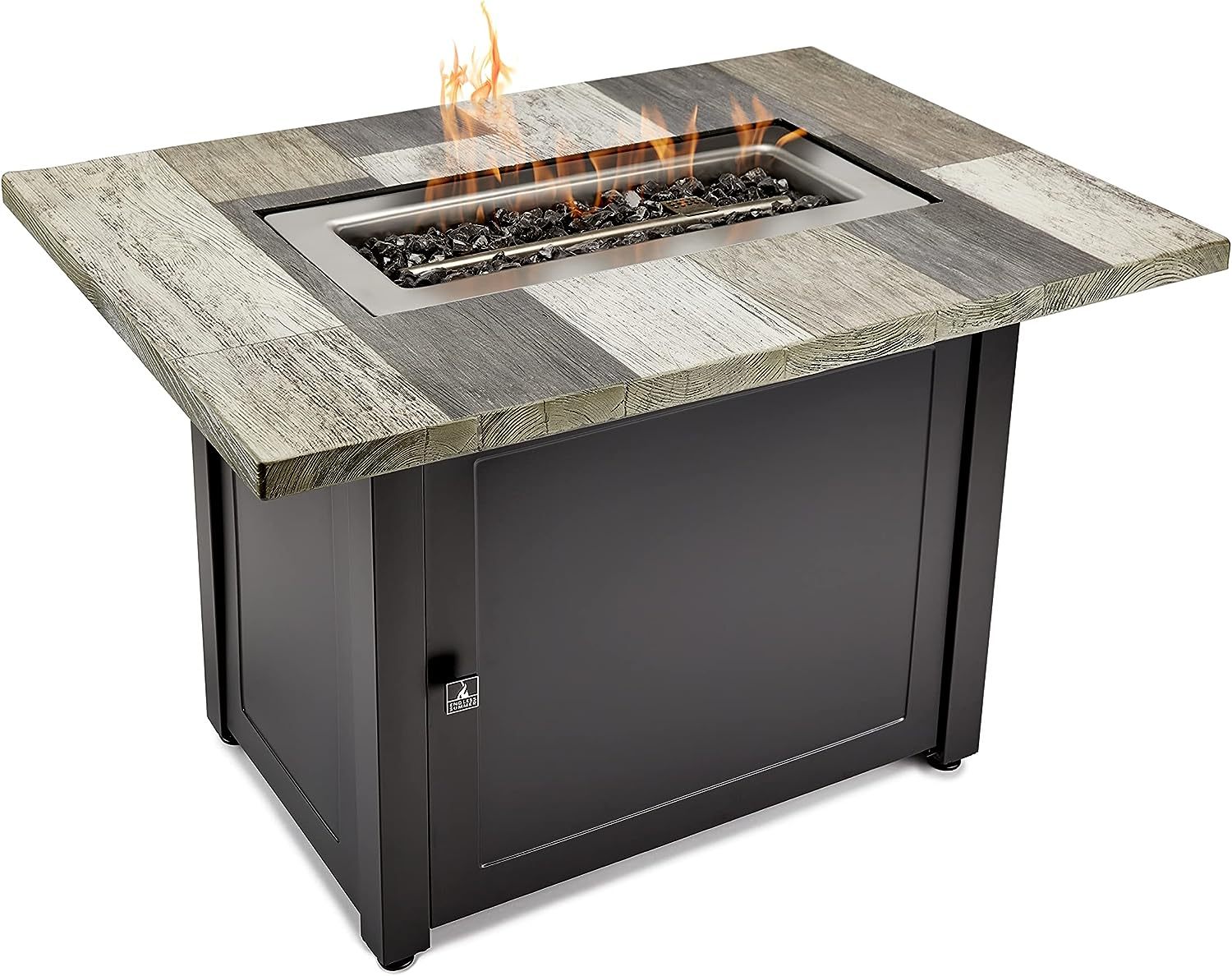 Gray 40x28” Rectangular Gas Fire Table