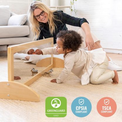 Single-Sided Bi-Directional Mirror, Kids Furniture, Natural