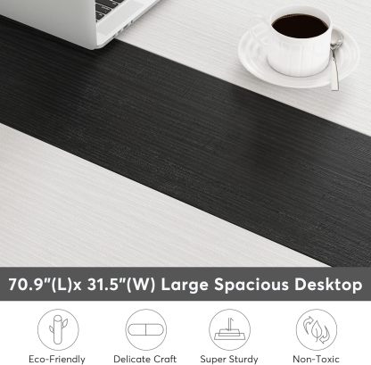 70.8 x 31.5 inch Large Office Desk Computer Table Study Writing Desk Workstation