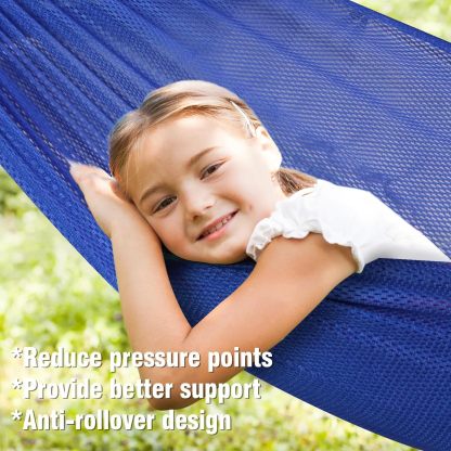 Camping Hammock Breathable Fabric Hammock with Tree Straps for Hanging Durable Hammock Up to 450lbs Portable Hammock with Travel Bag,Perfect for Garden Outdoor/Indoor Patio Backyard