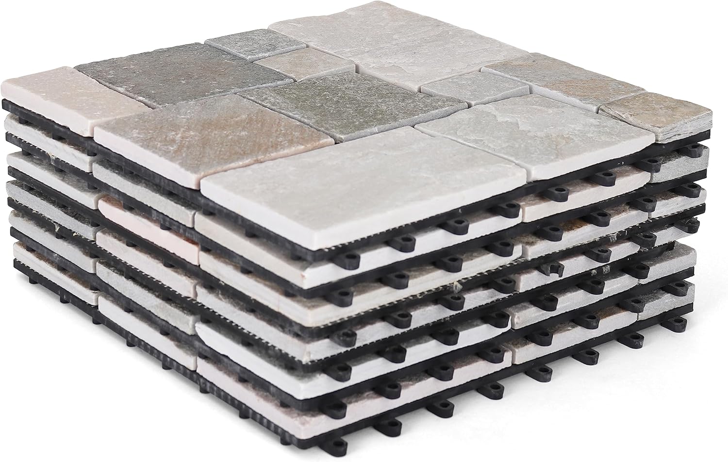 Stone Outdoor Interlocking Patio/Deck Flooring Tiles