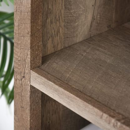 71" Bookcase Storage Hutch Cabinet with Adjustable Shelves and Glass Doors