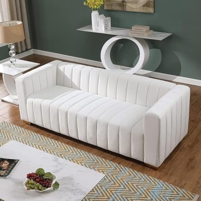 2 Piece Living Room Furniture Set, Including Loveseat and 3-Seater Sofa Couch