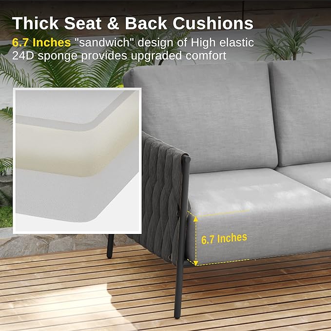 Patio Furniture Set, Outdoor Furniture Sectional Sofa Set