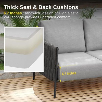 Patio Furniture Set, Outdoor Furniture Sectional Sofa Set