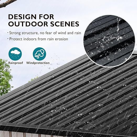 Outdoor Storage Shed 3.6x6.4FT, Utility Steel Tool Shed with Lockable Door, Galvanized Metal with Air Vents for Garden Backyard Patio Lawn