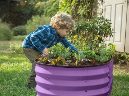 Galvanized Raised Garden Beds Outdoor // 4×2×1 ft Planter Raised Beds for Gardening, Vegetables, Flowers // Large Metal Garden Box