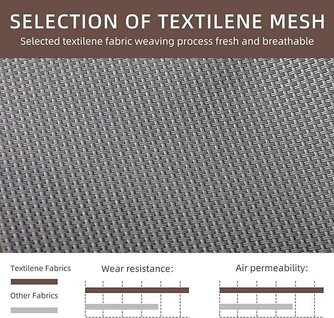 Patio Chaise Lounge Set of 2, Pool Chaise Lounge with Arm