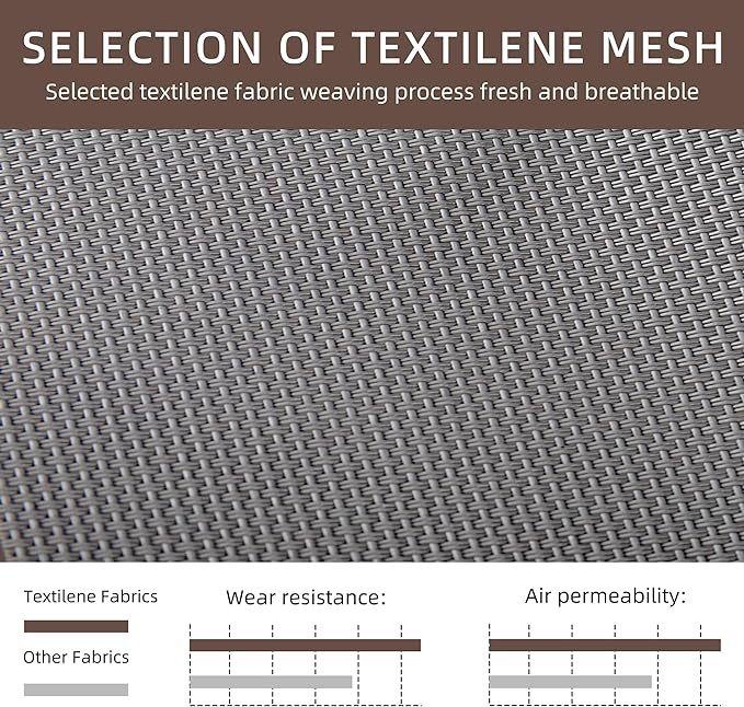 Patio Chaise Lounge Set of 2, Pool Chaise Lounge with Arm