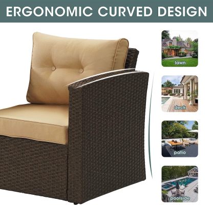 Sand Sectional, Brown/Beige