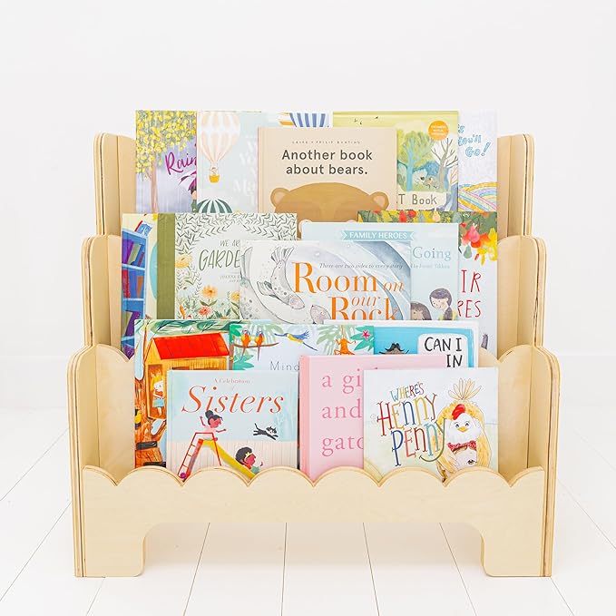 Perfect Height 3-Tier Montessori Bookshelf for Kids