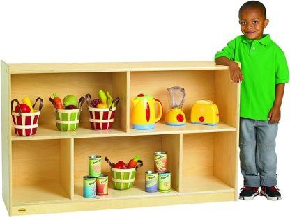 2-Shelf Storage Unit Classroom or Daycare Furniture, Kids Room Organizer and Book Shelves