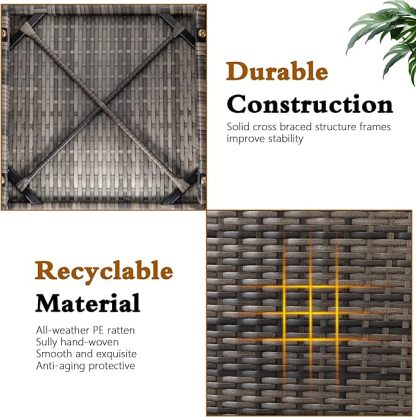 Patio Furniture 4 Pieces Wicker Patio Furniture Sets