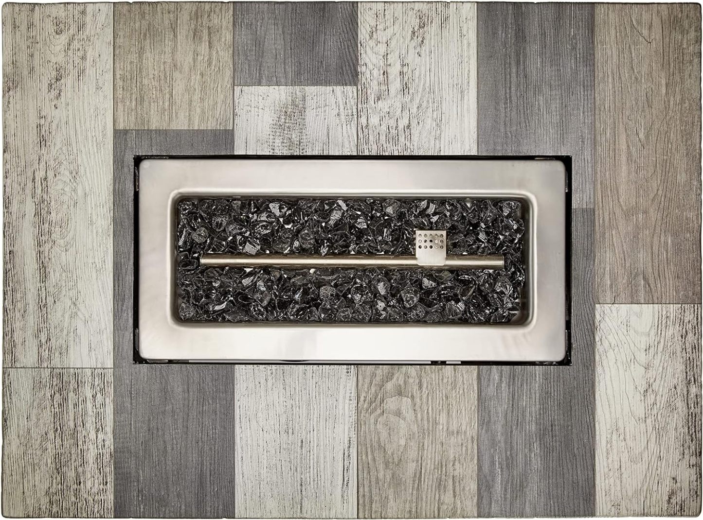 Gray 40x28” Rectangular Gas Fire Table