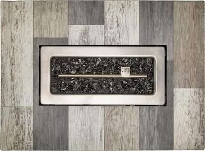 Gray 40x28” Rectangular Gas Fire Table