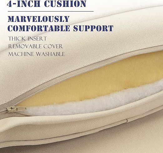 Patio Conversation Sets, 4 Pieces Patio Bistro Set with Coffee Table and Thick Cushions, All Weather Contemporary Grey Rattan Chair, Outdoor Furniture Set