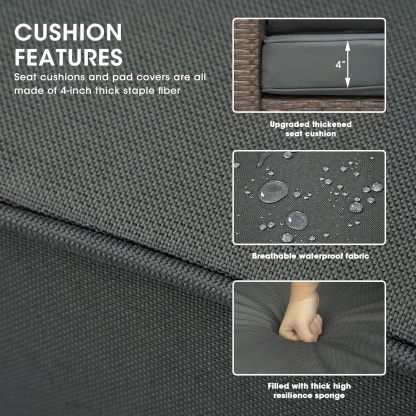 Outdoor Furniture, Brown/Dark Grey