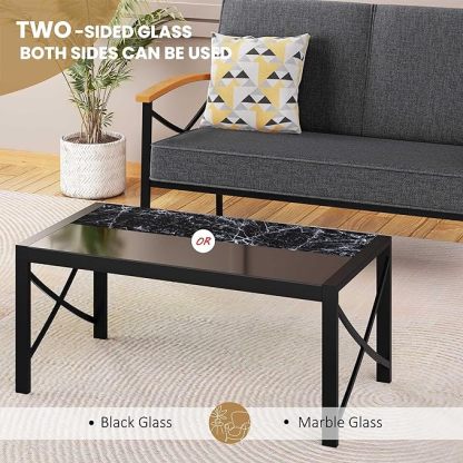 5 Piece Outdoor Patio Furniture Set, Metal Sofa Conversation Set