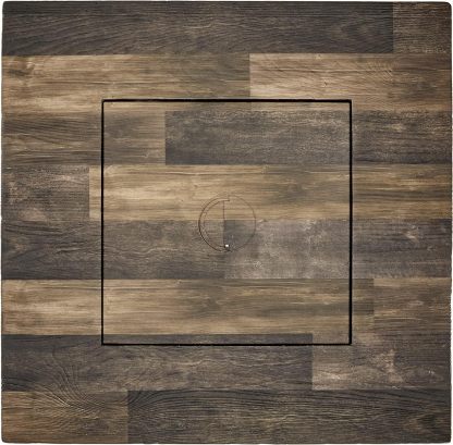 Brown 28” Square Gas Fire Table