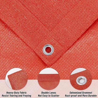Custom Size 3x6 FT Outdoor Sun Shade Cloth 95% UV Protection HDPE Material Breathable Shade Fabric with Grommets for Patio Pergola Cover Canopy,Terra(We Make Custom Size)