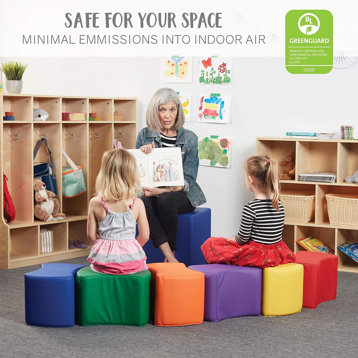 10" Butterfly Stool Modular Seating Set for Toddlers and Kids