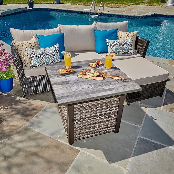 Aiden Brown 30” Square Gas Fire Table