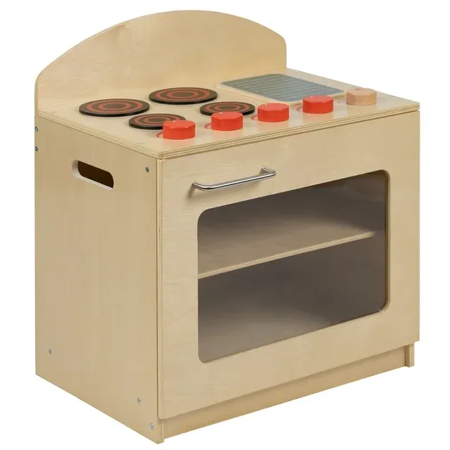 Children's Wooden Kitchen Set - Stove, Sink and Refrigerator for Commercial or Home Use