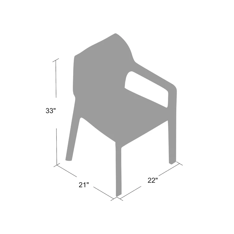 Stacking Dining Armchair (Set of 2)