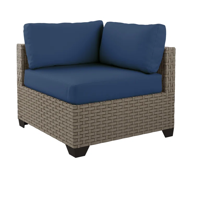 3 Piece Outdoor Sectional Sofa with Cushions
