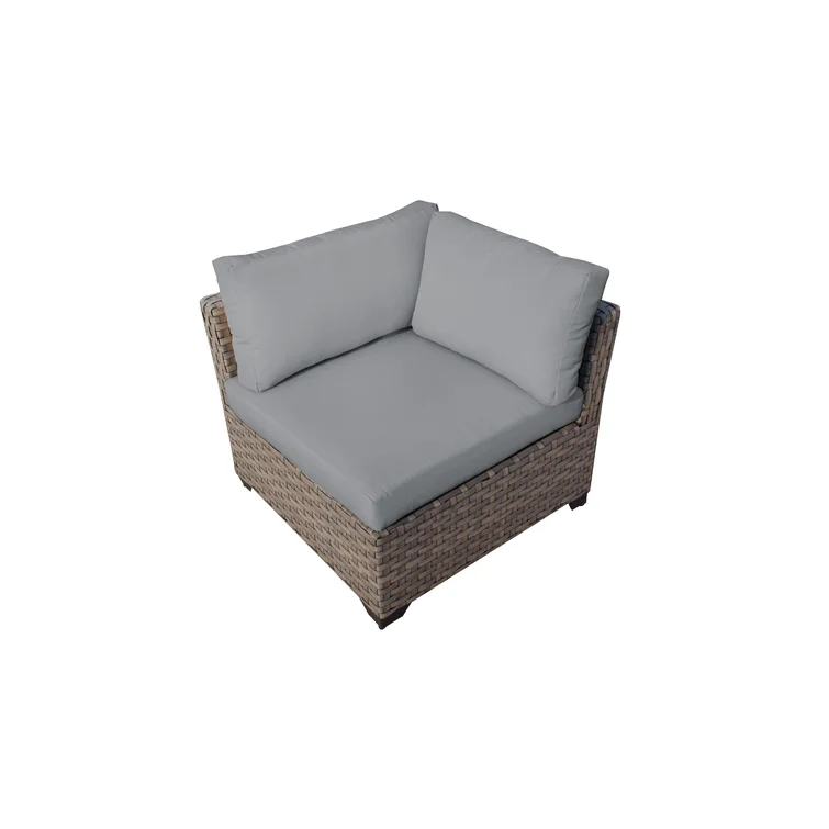 3 Piece Outdoor Sectional Sofa with Cushions