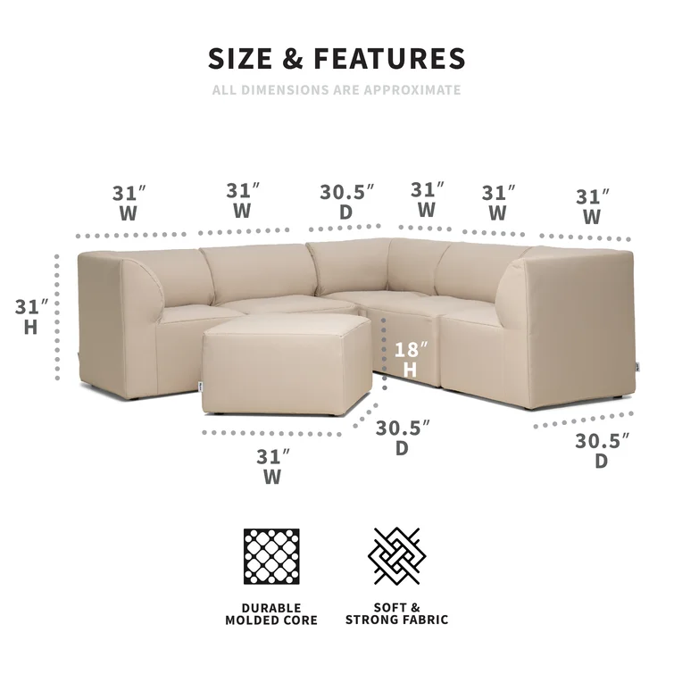 92.5" Outdoor Sofa