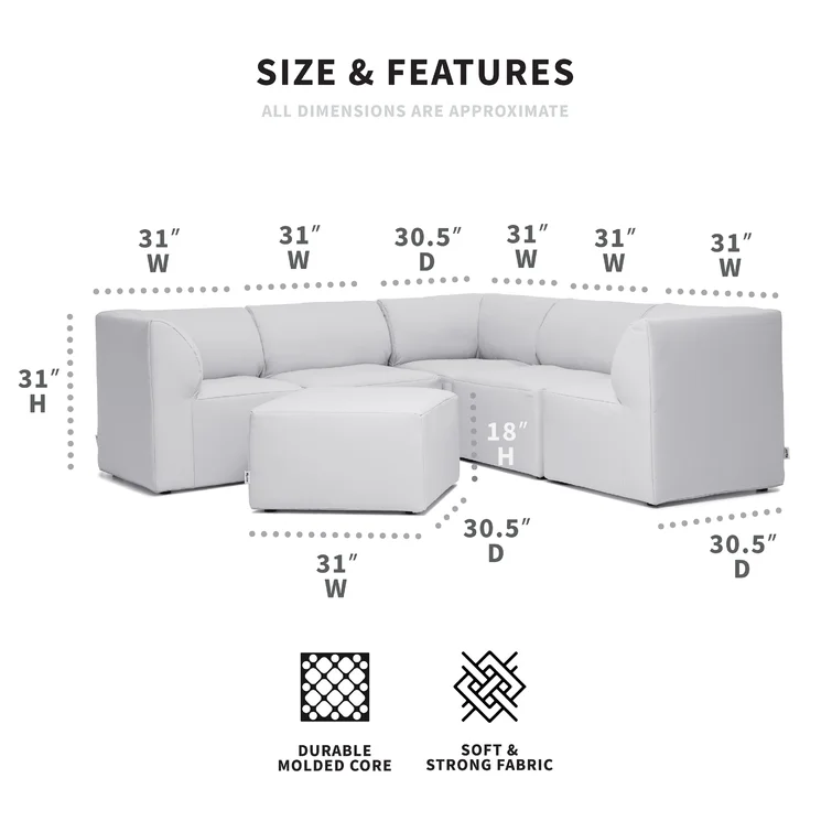 92.5" Outdoor Sofa