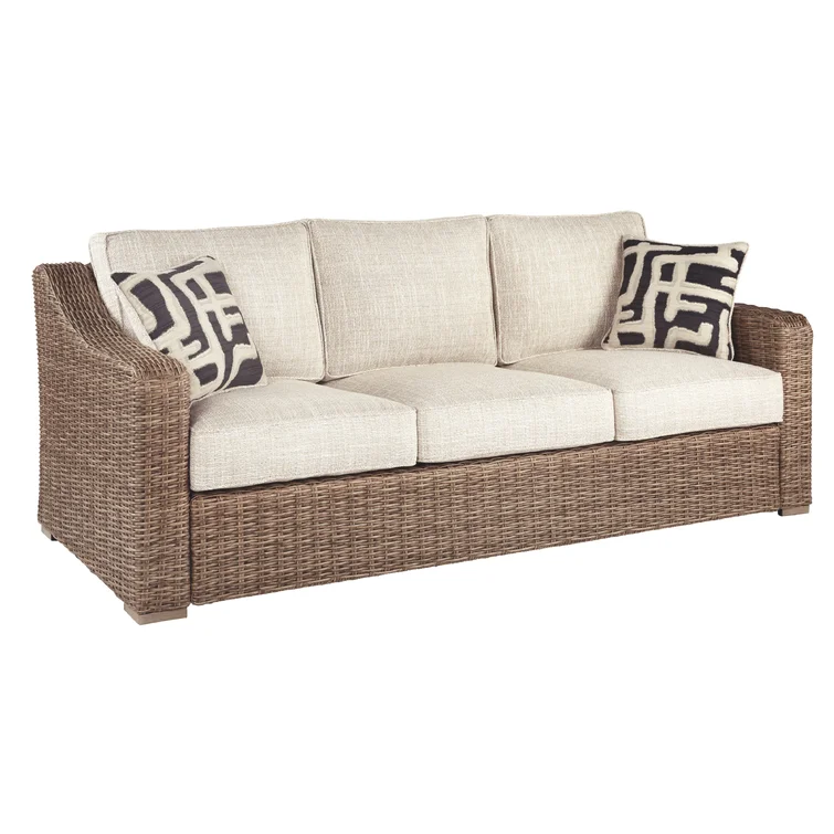 82.75'' Wicker Outdoor Patio Sofa