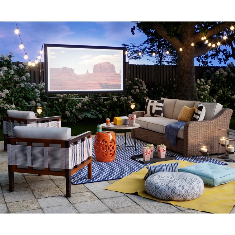 82.75'' Wicker Outdoor Patio Sofa