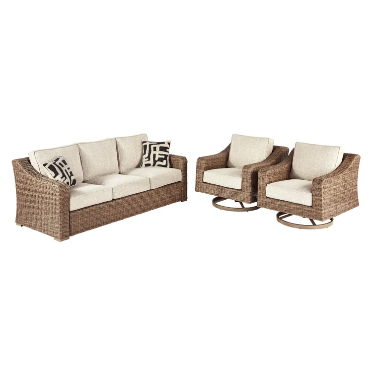 82.75'' Wicker Outdoor Patio Sofa