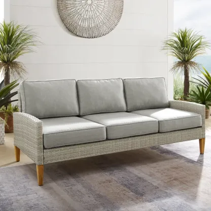 75.75'' All Weather Wicker Patio Sofa